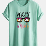 Regular Fit Vacay Mode Print Cotton T-Shirt