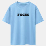 Vague Focus Print Drop Shoulder Oversize T-Shirt
