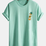 Regular Fit Cool Pineapple Boy Print Cotton T-Shirt