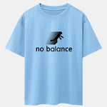 No Balance Print Drop Shoulder Oversize T-Shirt
