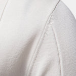 Contrast Trim Zipper Knit Polo Shirt