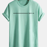 Regular Fit Stylish Stripe Print Cotton T-Shirt