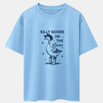 Silly Cowboy Goose Print Drop Shoulder Oversize T-Shirt