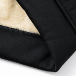 Teddy Lined Zipper Kangaroo Pocket Hoodie