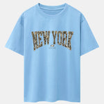 Camouflage New York Print Drop Shoulder Oversize T-Shirt