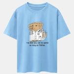Funny Doctor Dog Print Drop Shoulder Oversize T-Shirt