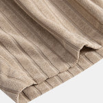 Striped Terry Cuban Shorts