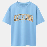 Paisley California Print Drop Shoulder Oversize T-Shirt