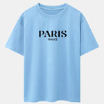 Paris Print Drop Shoulder Oversize T-Shirt