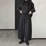 Patchwork Casual Wide-Leg Suit Lantern Pants