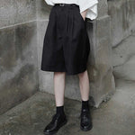 Loose Casual Black Shorts