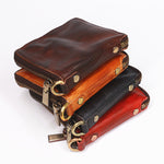 Retro Leather Zipper Wallet