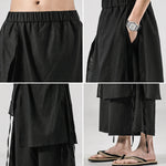 Japanese Linen Casual Hakama Pants