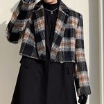 Short Plaid Jacket