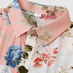 Men's Hawaiian Floral Patchwork Short Sleeve Shirt