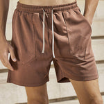 Men's Vintage Knitted Loose Pocket Casual Shorts