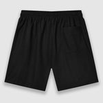 Men's Solid Color Waffle Drawstring Elastic Waist Casual Shorts
