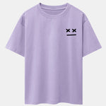 Facial Expression Print Drop Shoulder Oversize T-Shirt