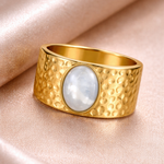 Vintage Golden Moonstone Ring