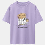 Funny Doctor Dog Print Drop Shoulder Oversize T-Shirt