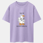 Funny Doctor Goose Print Drop Shoulder Oversize T-Shirt