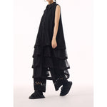 Sheer Mesh Tiered Cake Dress