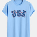 Regular Fit USA Print Cotton T-Shirt