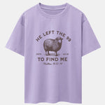 The Lost Lamb Print Drop Shoulder Oversize T-Shirt