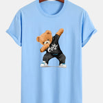 Regular Fit Cool Bear Print Cotton T-Shirt