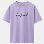 Be Kind Print Drop Shoulder Oversize T-Shirt