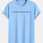 Regular Fit Stylish Stripe Print Cotton T-Shirt