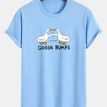 Regular Fit Goose Fist Bump Print Cotton T-Shirt