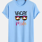 Regular Fit Vacay Mode Print Cotton T-Shirt