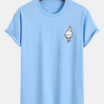 Regular Fit Duck You Print Cotton T-Shirt