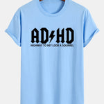 Regular Fit ADHD Print Cotton T-Shirt