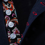 Men's Paisley color matching POLO casual pants set