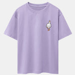 Duck You Print Drop Shoulder Oversize T-Shirt