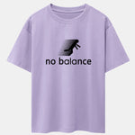 No Balance Print Drop Shoulder Oversize T-Shirt