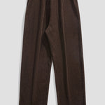 Checkerboard Dissolving Bear Drop Shoulder Oversize T-Shirt & Straight Leg Corduroy Pants
