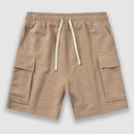 Men's Textured Resort Style Casual Button-Down Shirt  Shorts Set