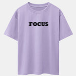 Vague Focus Print Drop Shoulder Oversize T-Shirt