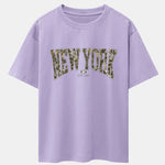 Camouflage New York Print Drop Shoulder Oversize T-Shirt