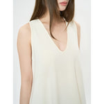Women's Deep V Neck Asymmetric Curved Balloon Dress