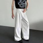 Wide-leg Jewel-embellished Draped Suit Trousers
