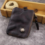 Retro Card Holder Genuine Leather Wallet