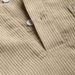 MENS HALF BUTTON CORDUROY LONG SLEEVES SHIRT