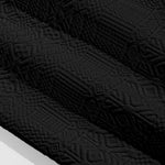 Geometric Vintage Jacquard Lounge Shorts-Black