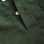 MENS HALF BUTTON CORDUROY LONG SLEEVES SHIRT