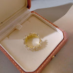 Premium Pearl Leaf Ring