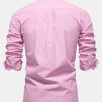 Cowboy Embroidery Cotton Oxford Button Up Shirt
